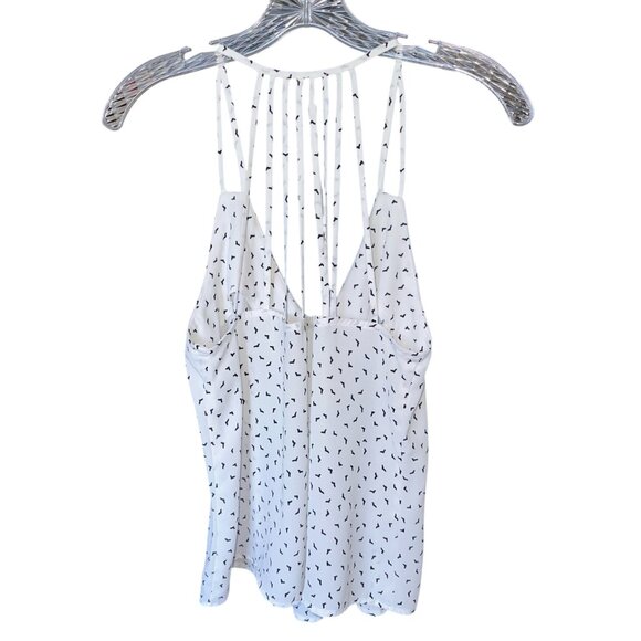 Harlowe & Graham Small Tank Top White w/Small Pattern - Picture 2 of 10